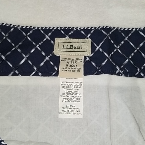 🌟HP🌟 LLBean ⚓ NauticalSkirt w/anchor Size 4R - Picture 3 of 5